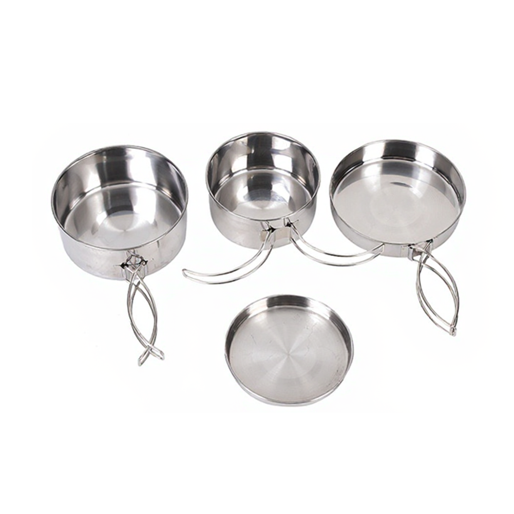Nesting Camping Cooking Set - 4-częściowy zestaw do gotowania na zewnątrz