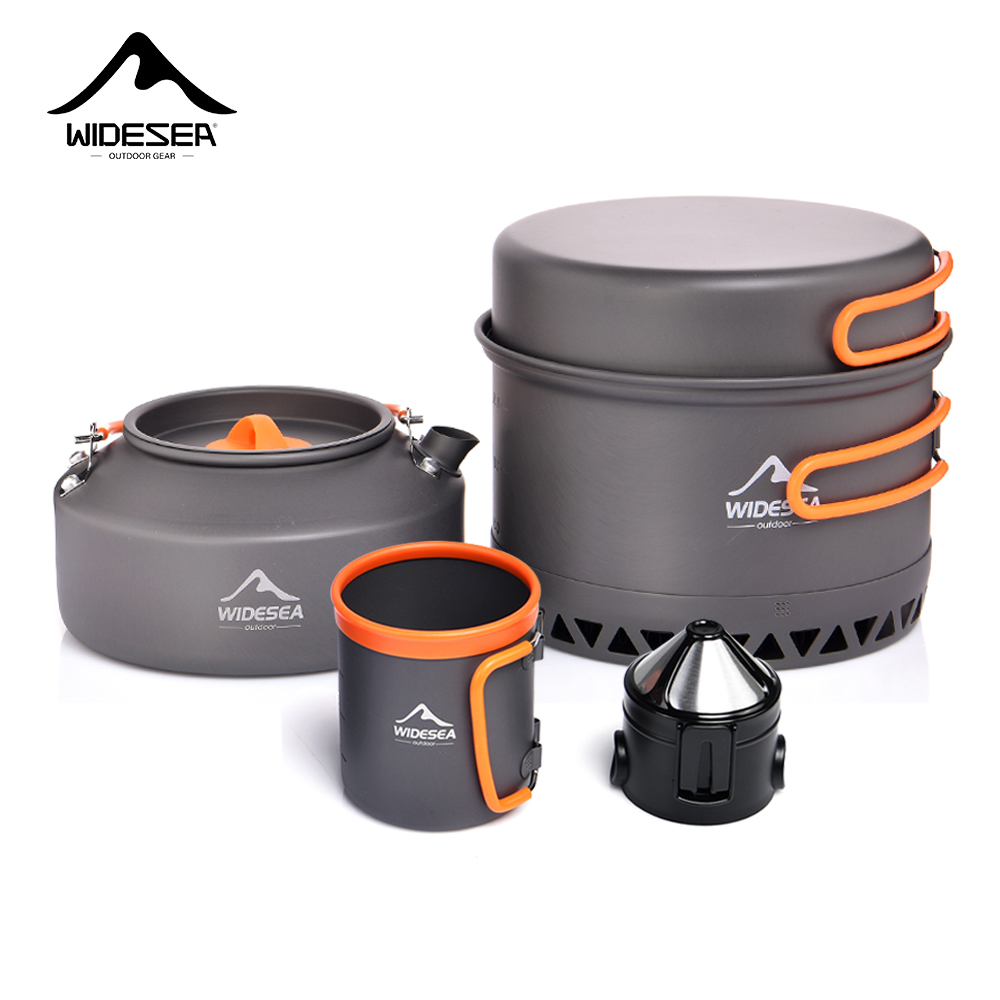 Camping Cooking Kits - Zestaw naczyń kempingowych, naczynia turystyczne, garnki,