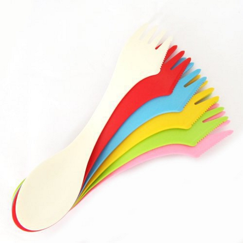 Camping Cooking And Cutlery Set - 6-częściowy zestaw przyborów kempingowych 3 w