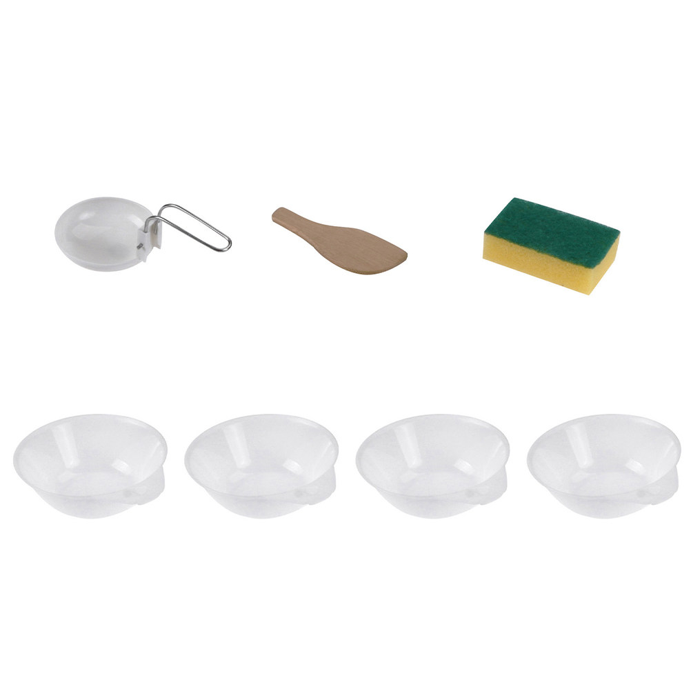 Camping Cooking Set Compact - 7-częściowy kompaktowy zestaw naczyń kempingowych, wysokiej