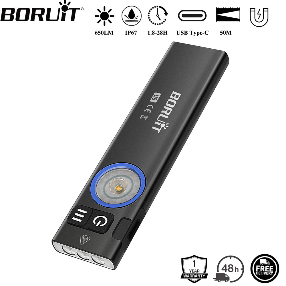 Camping Cooking Fish - Latarka LED BORUiT U8 650LM EDC,