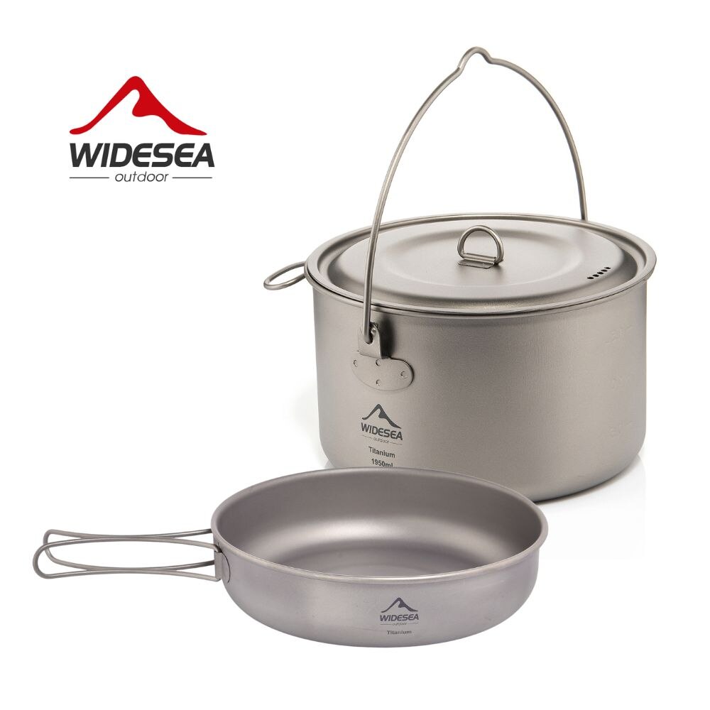 Camping Cooking And Cutlery Set - Widesea Camping zastawa stołowa tytanowy zestaw