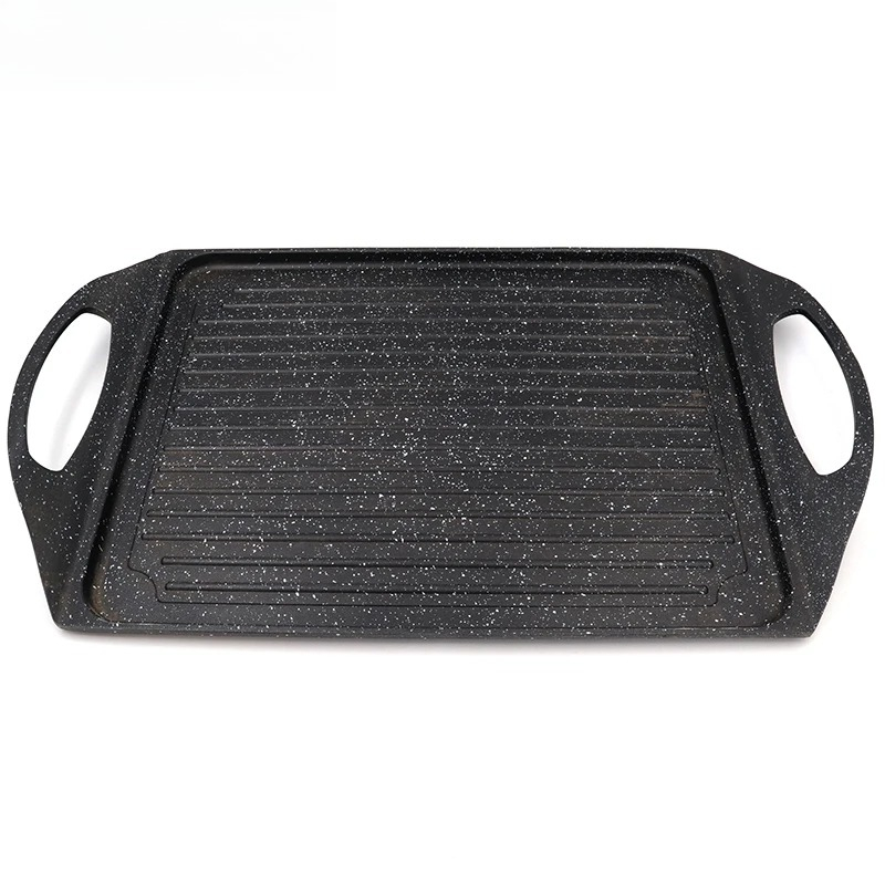 Camping Cooking Without Gas - Patelnia Master Star-Flat, powłoka granitowa, grill