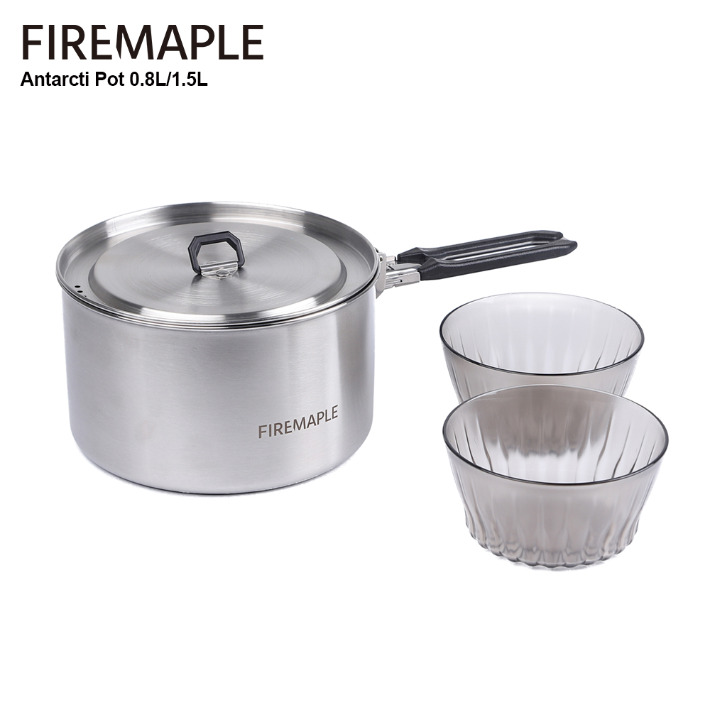 Camping Cooking Set Compact - Ogień Maple Camping naczynia turystyczne Antarcti