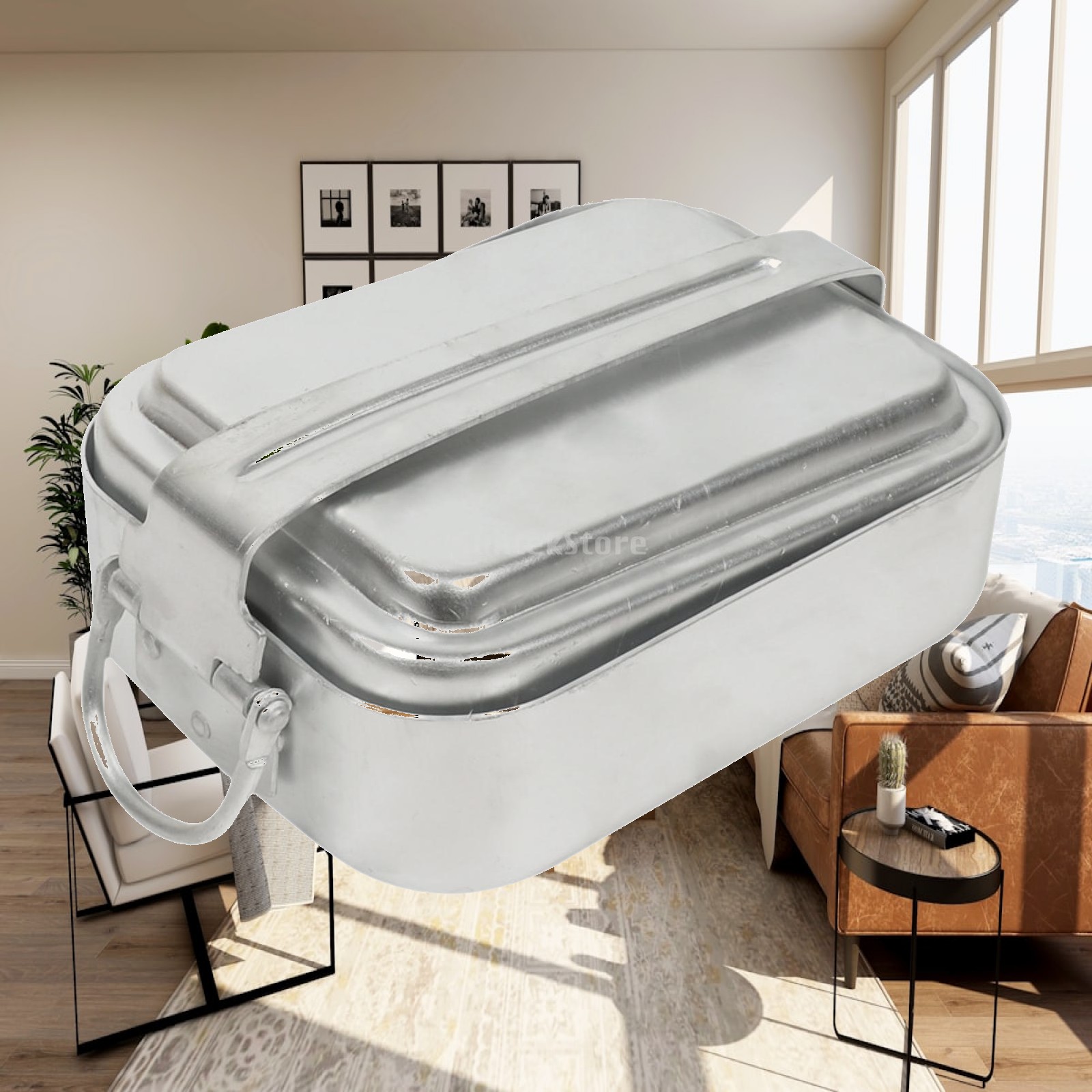 Camping Cooking Kit Box - Kempingowy pojemnik na jedzenie, prostokątne naczynia