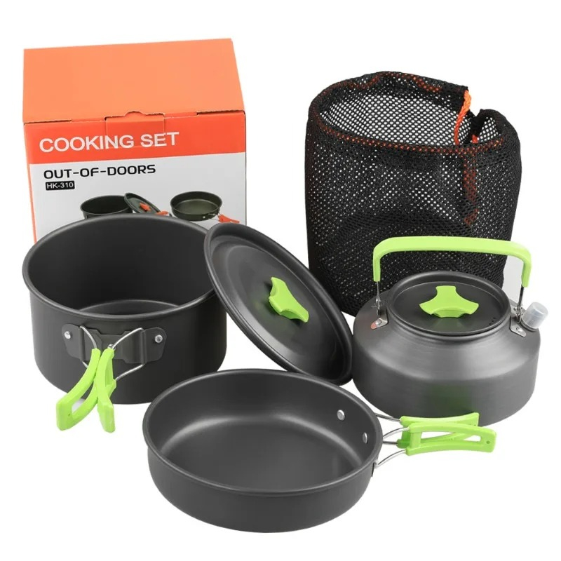 Camping Cooking And Cutlery Set - Zestaw do gotowania na kempingu, Zestaw