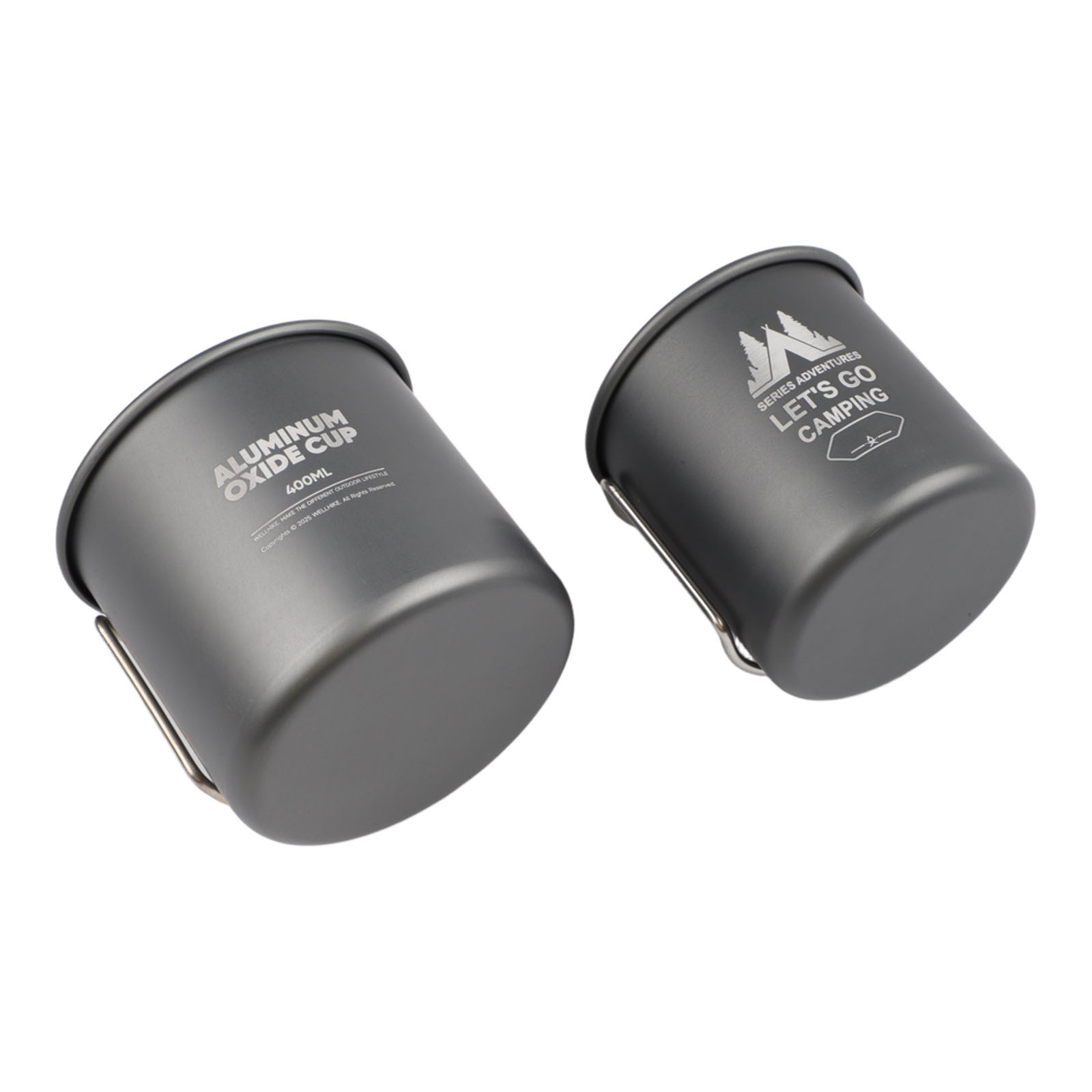 Nesting Camping Cooking Set - Zestaw kubków kempingowych ze stopu aluminium