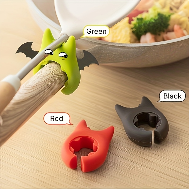 Camping Cooking Hardware - Przenośny silikonowy uchwyt na szpatułkę do