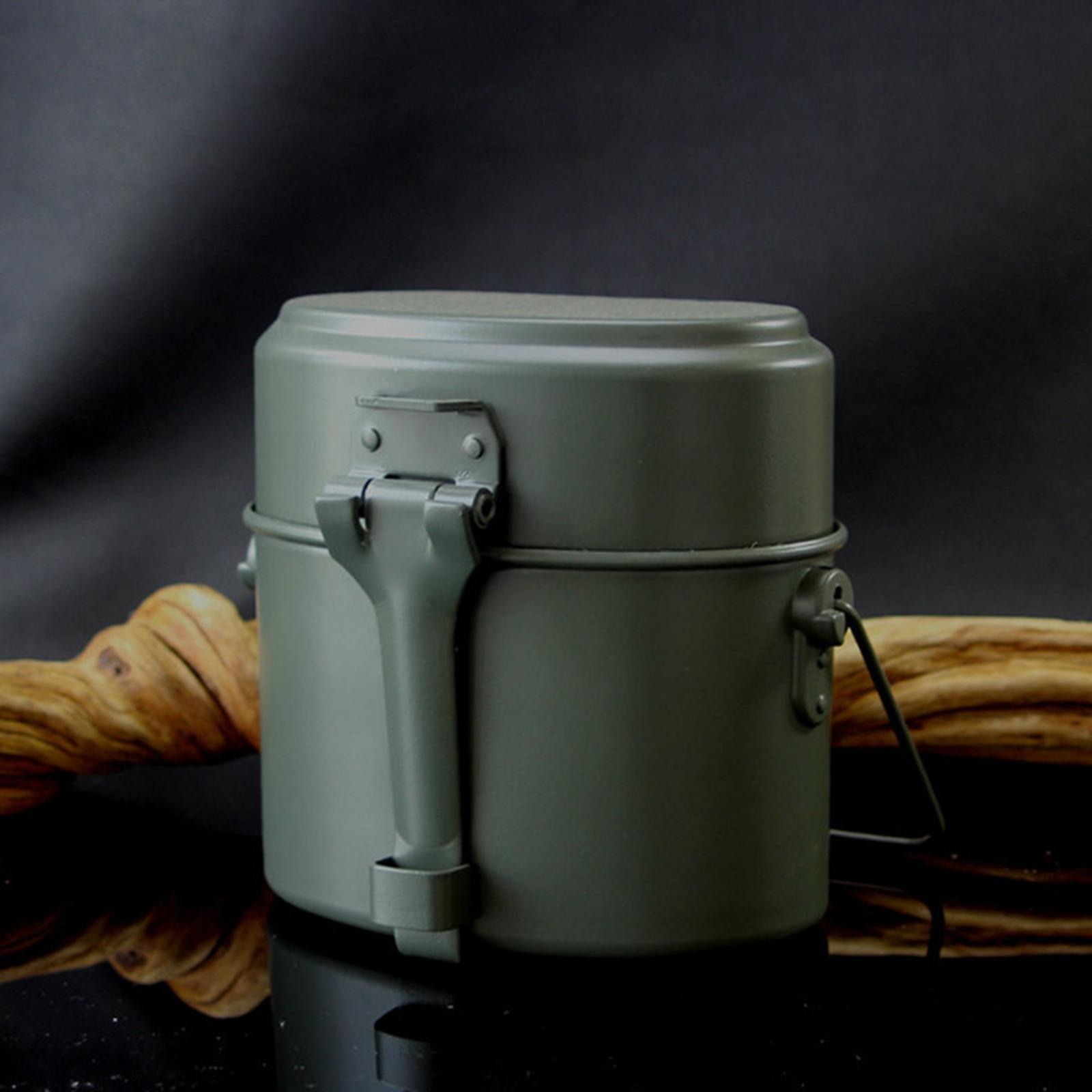 Camping Cooking Kit Box - Zestaw obiadowy: garnek i patelnia, aluminiowe