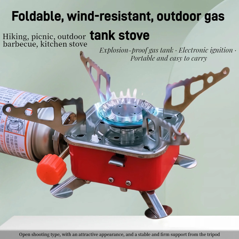 Camping Cooking Ovens - Mini kuchenka turystyczna kwadratowa, przenośna, składana,