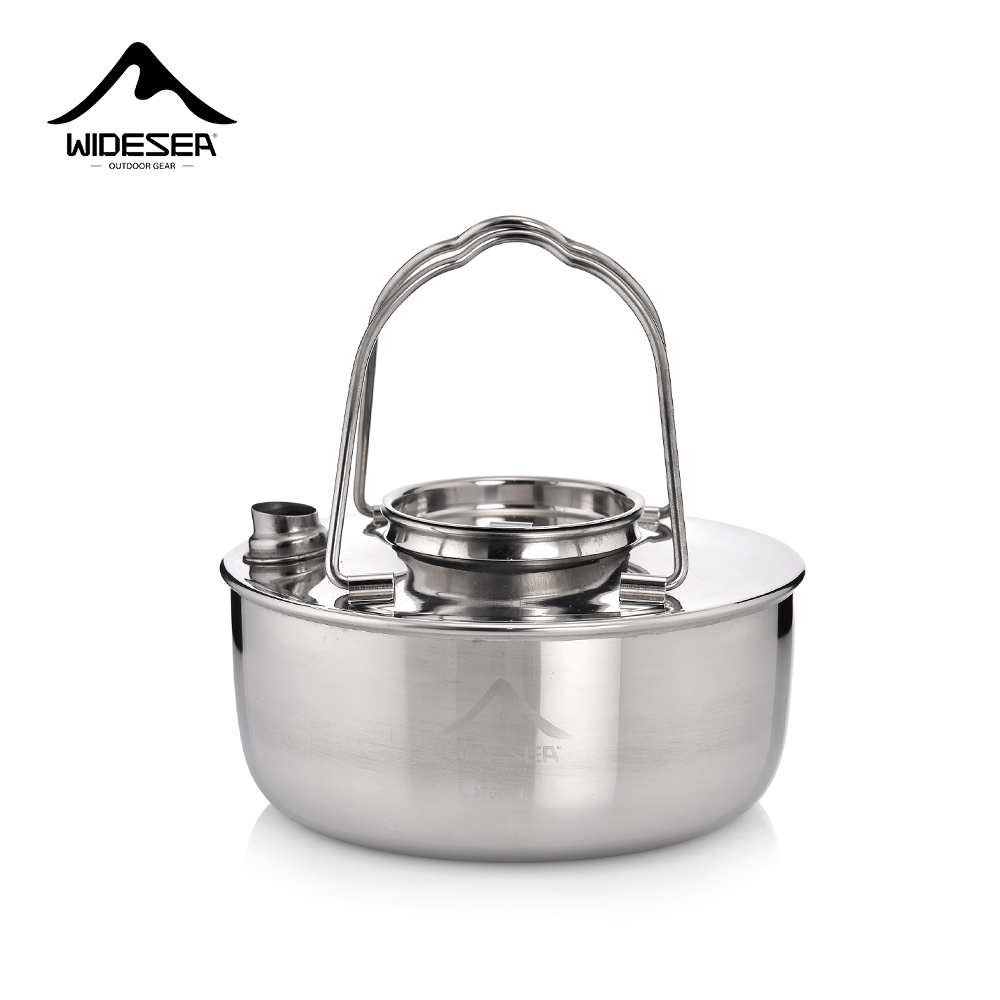Camping Cooking Kettle - Widesea Camping Outdoor 1.7L SS304 Czajnik