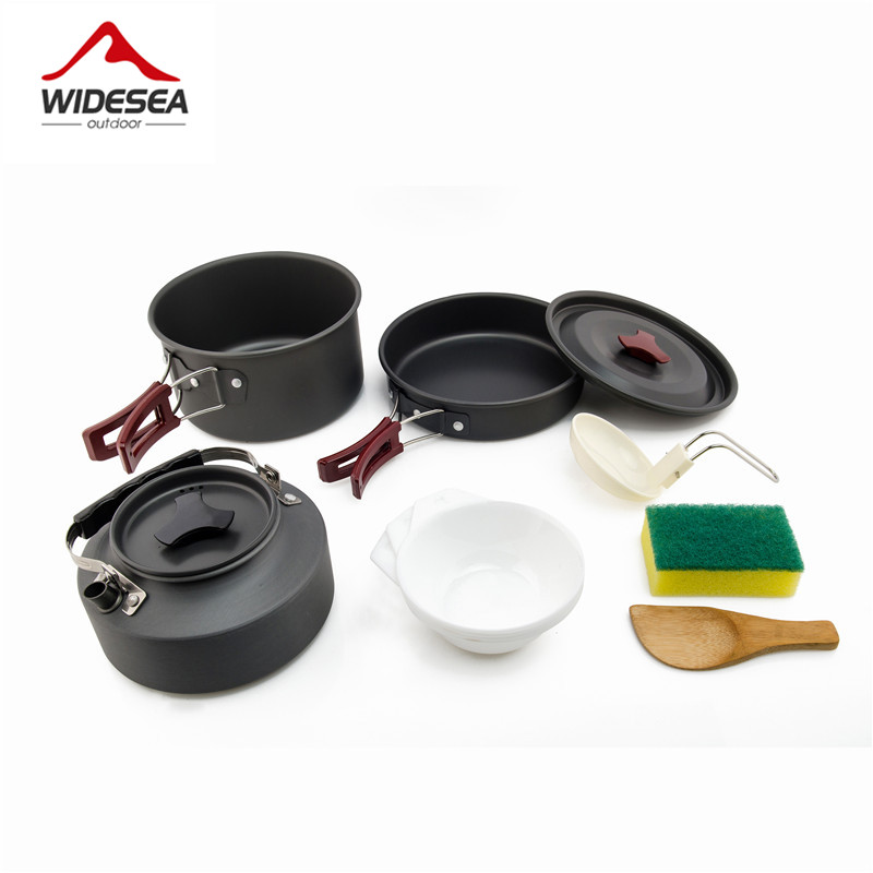 Camping Cooking Kit Box - Zestaw garnków biwakowych na zewnątrz zestaw