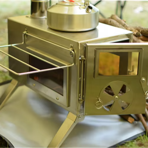 Camping Cooking Ovens - Przenośny grill ze stali nierdzewnej, piec