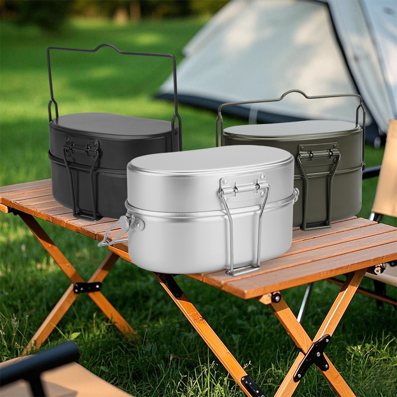 Camping Cooking Kit Box - Zestaw Kempingowy Outdoorowy Wielofunkcyjny Odpowiedni Rozmiar