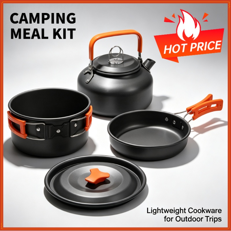 Camping Cooking Kits - Zestaw do gotowania na kempingu, naczynia
