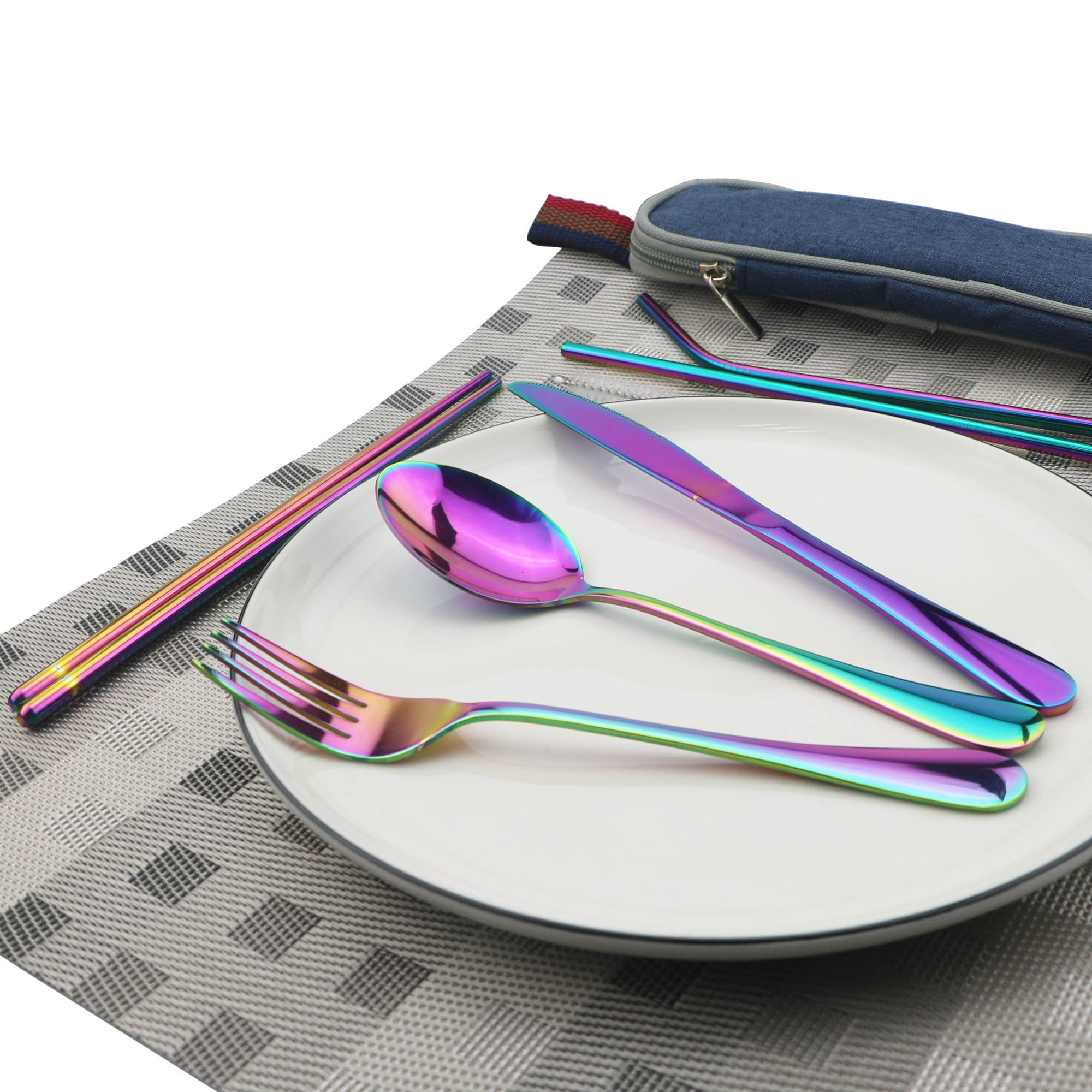 JANKNG zastawa stołowa ze stal – Camping Cooking And Cutlery Set recenzja i cena