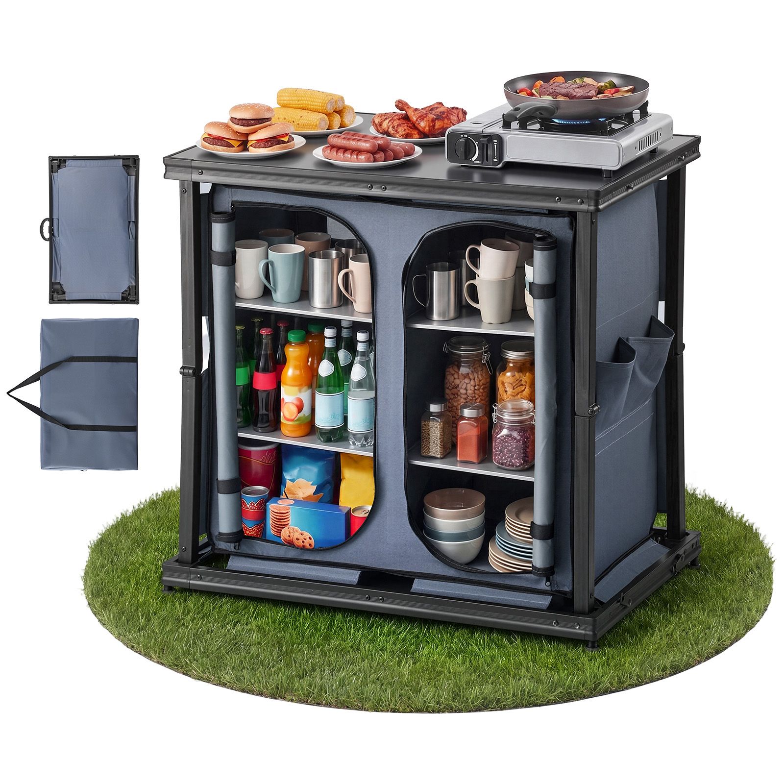 Składany szafka-kuchnia kempin – Camping Cooking Set Compact recenzja i cena