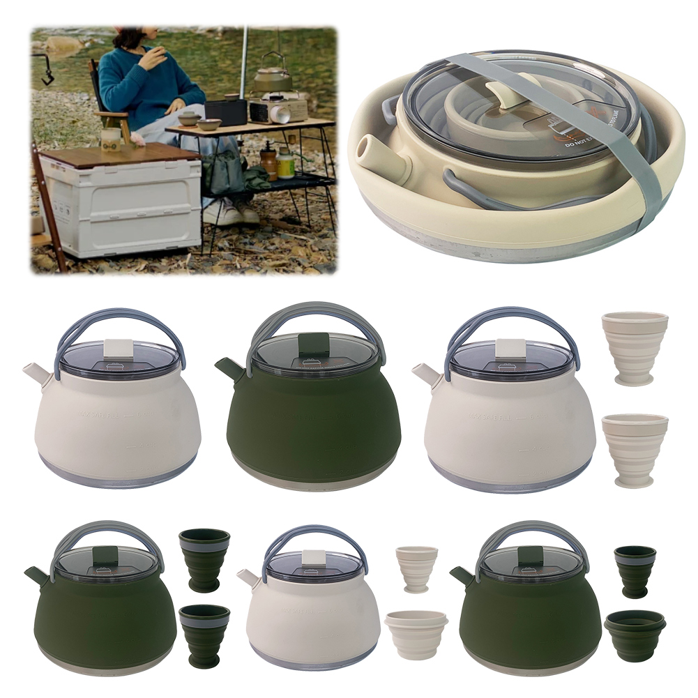 Składany silikonowy czajnik tu – Camping Cooking Kettle recenzja i cena