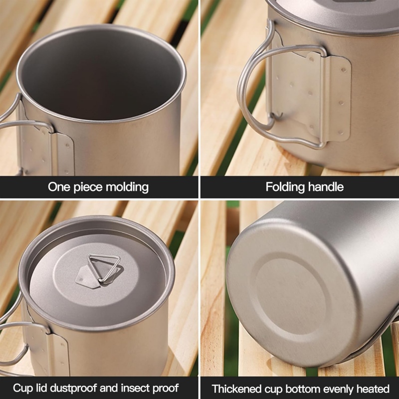 Tytanowy kubek kempingowy ze s – Camping Cooking Hardware recenzja i cena