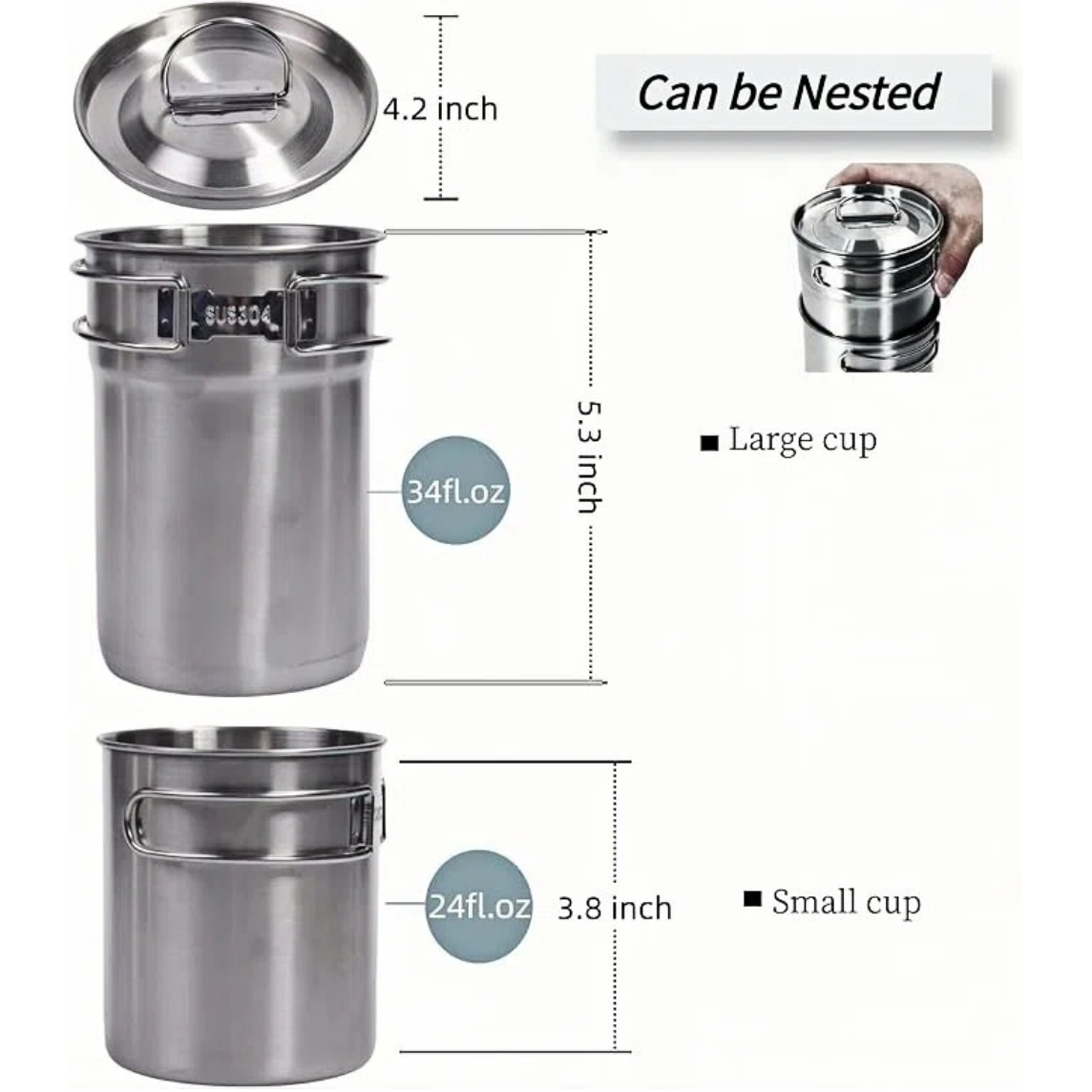 Składane kubki kempingowe, nac – Camping Cooking Kits recenzja i cena