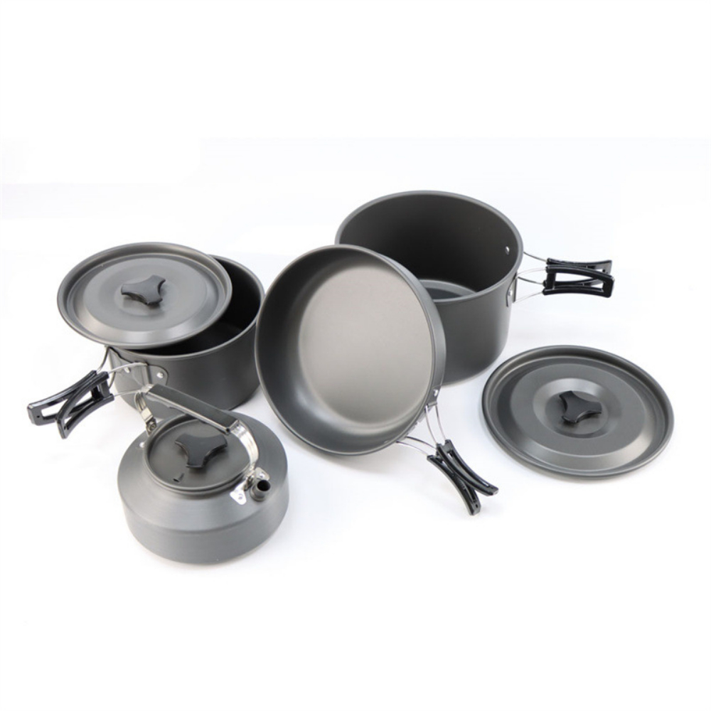 Lekki aluminiowy zestaw do got – Nesting Camping Cooking Set recenzja i cena