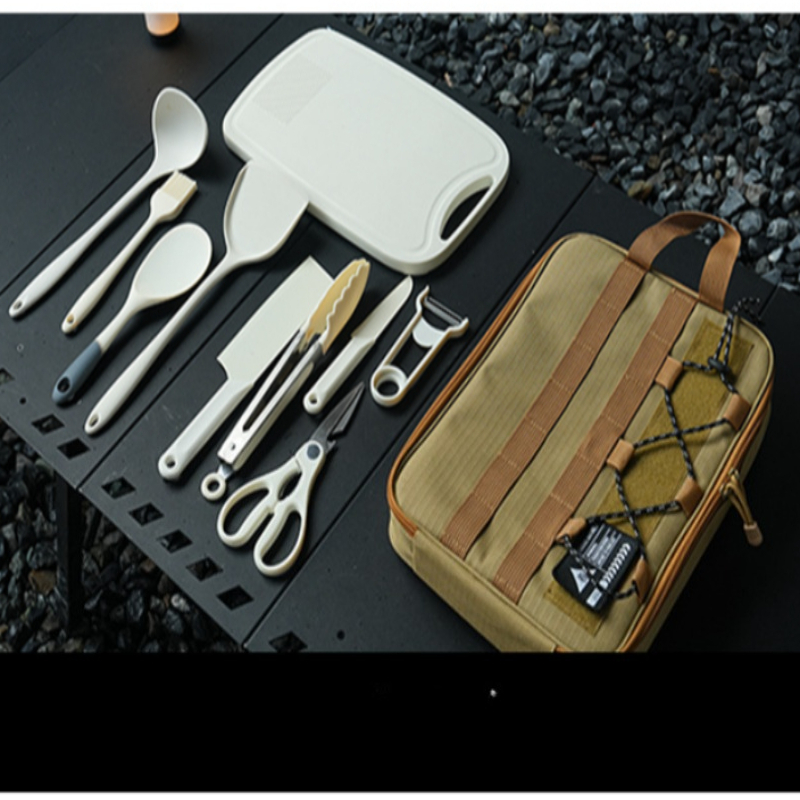 Przenośny 9-częściowy zestaw n – Camping Cooking And Cutlery Set recenzja i cena