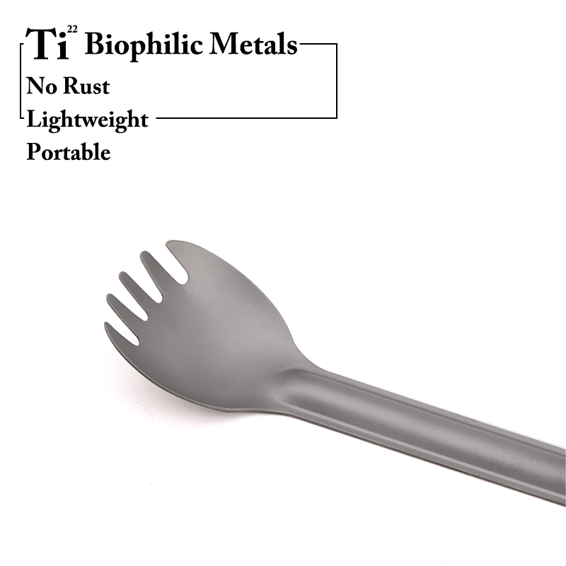 TiTo Titanium Spork Spoon Long – Camping Cooking Handle recenzja i cena