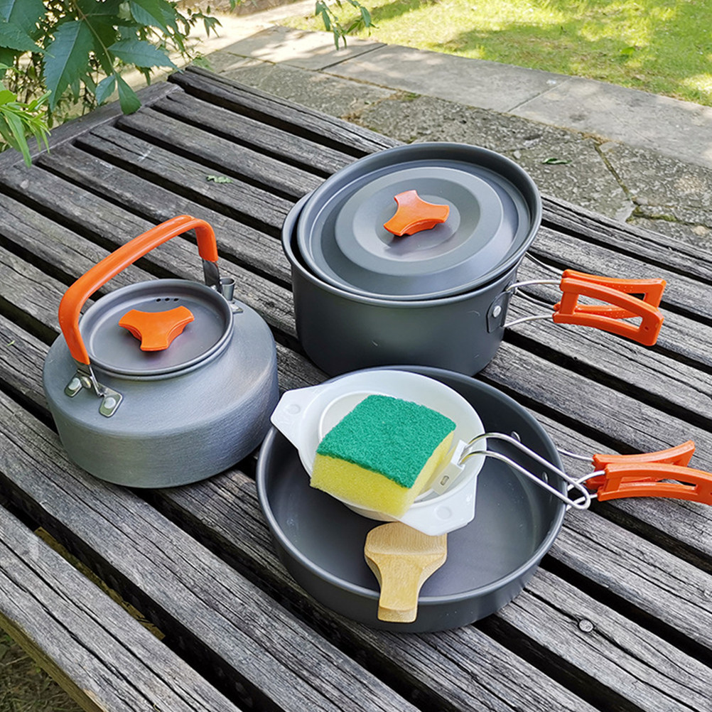 7-częściowy kompaktowy zestaw  – Camping Cooking Set Compact recenzja i cena