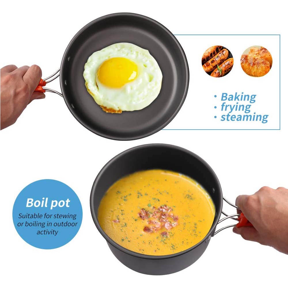 Zestaw do gotowania na kemping – Nesting Camping Cooking Set recenzja i cena