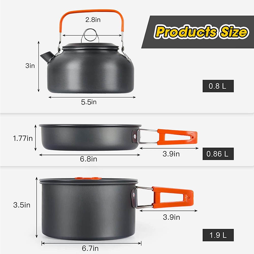Zestaw do gotowania na kemping – Nesting Camping Cooking Set recenzja i cena