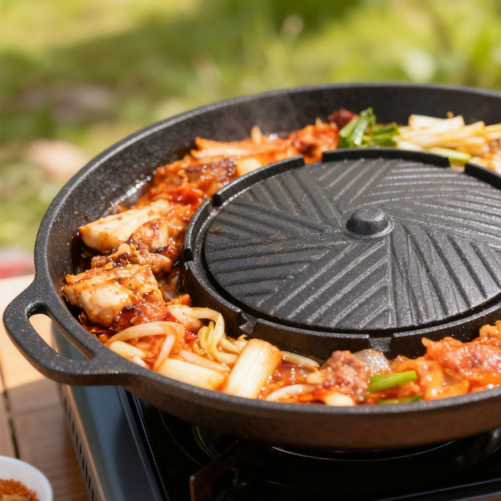 KOSUN Koreańska Patelnia do Gr – Camping Cooking Meat recenzja i cena