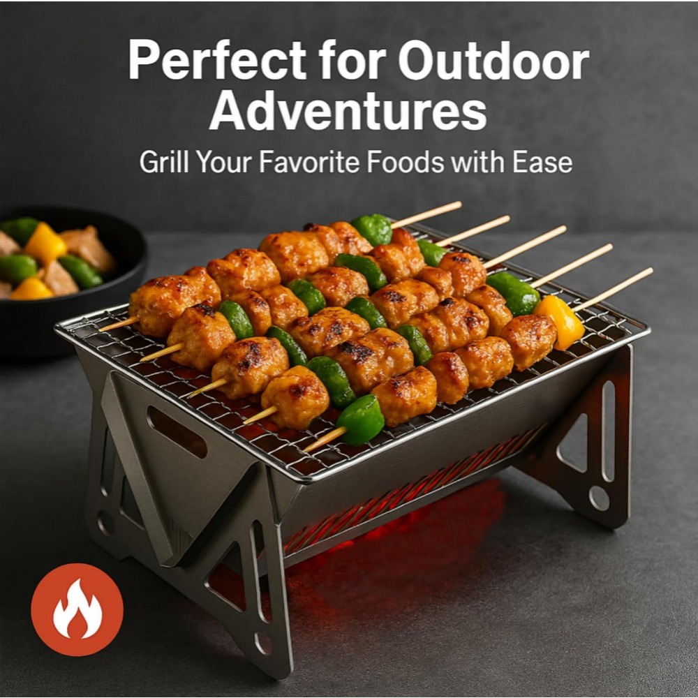 Przenośny grill na węgiel drze – Camping Cooking Set Compact recenzja i cena