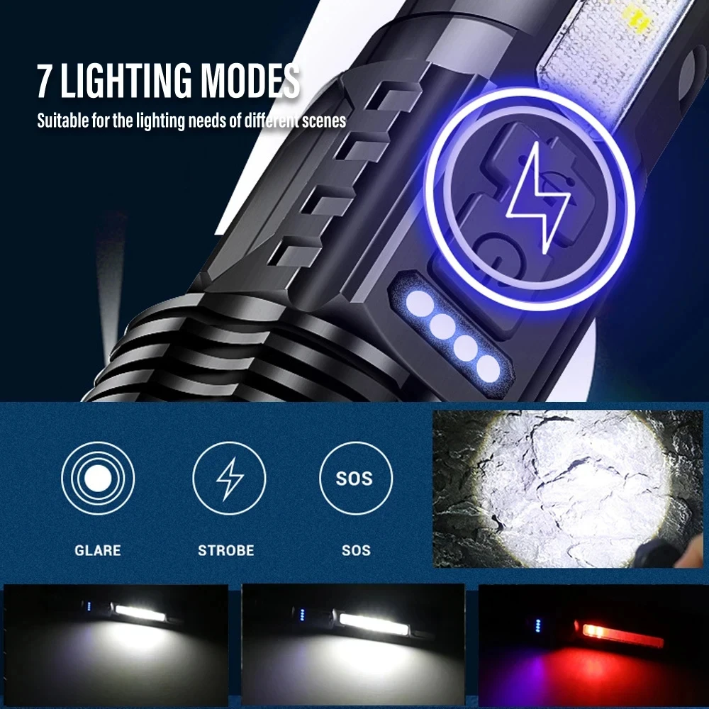 Mocna latarka LED XHP50, wodoo – Camping Cooking Fish recenzja i cena