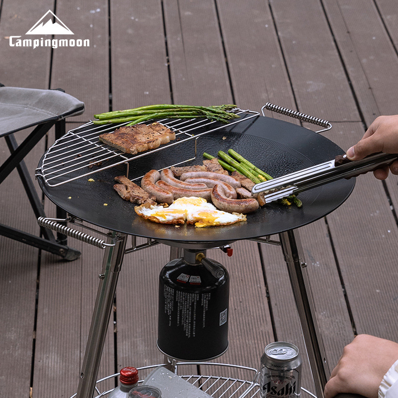 CAMPINGMOON GRW-45F Duża 3-war – Camping Cooking Griddle recenzja i cena