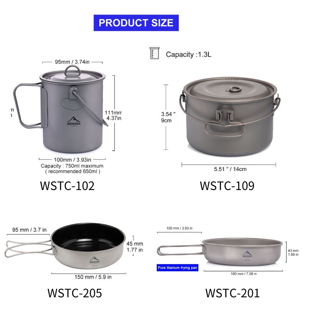 Widesea Camping zastawa stołow – Camping Cooking And Cutlery Set recenzja i cena