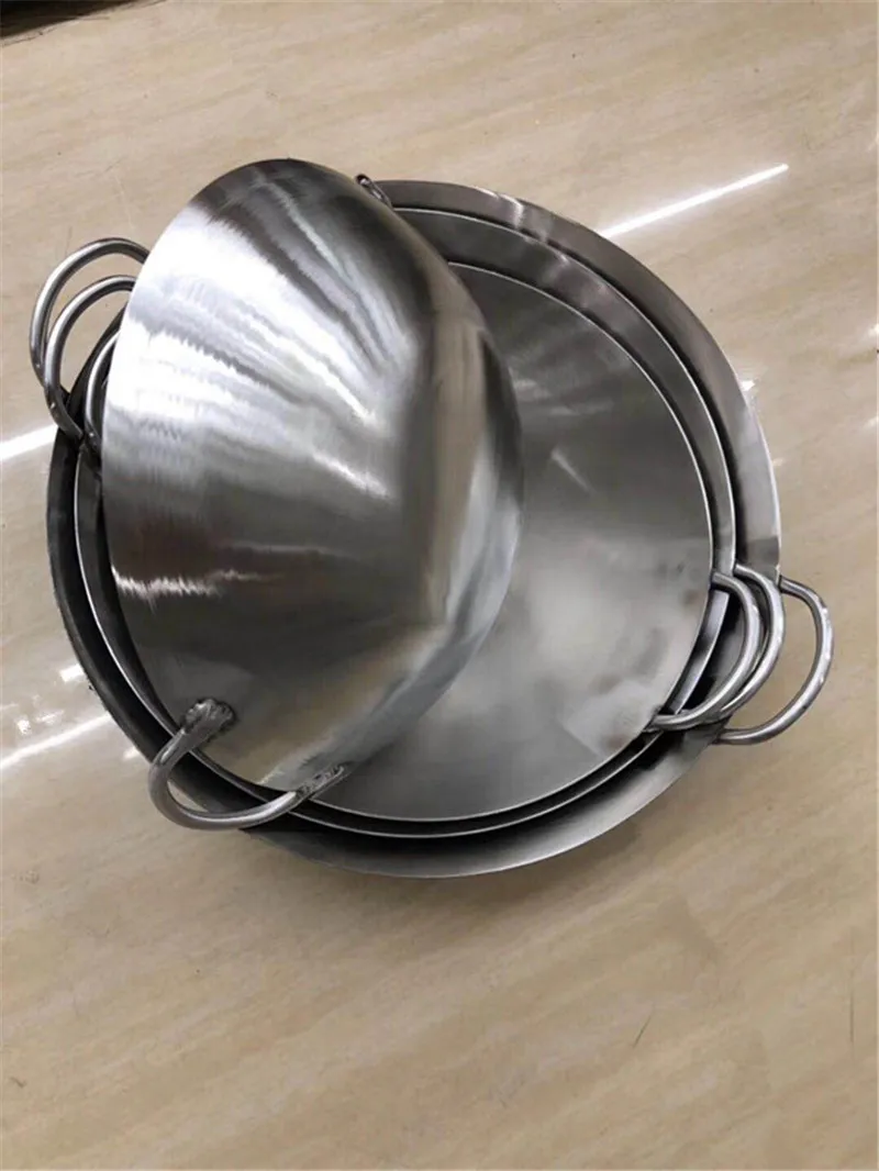 Wok ze stali nierdzewnej 304,  – Camping Cooking Without Gas recenzja i cena