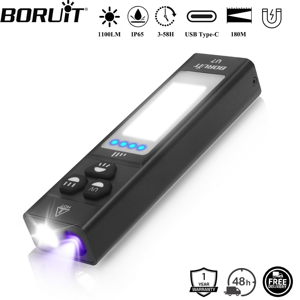 Latarka EDC BORUiT U7 UV LED 1 – Camping Cooking Fish recenzja i cena