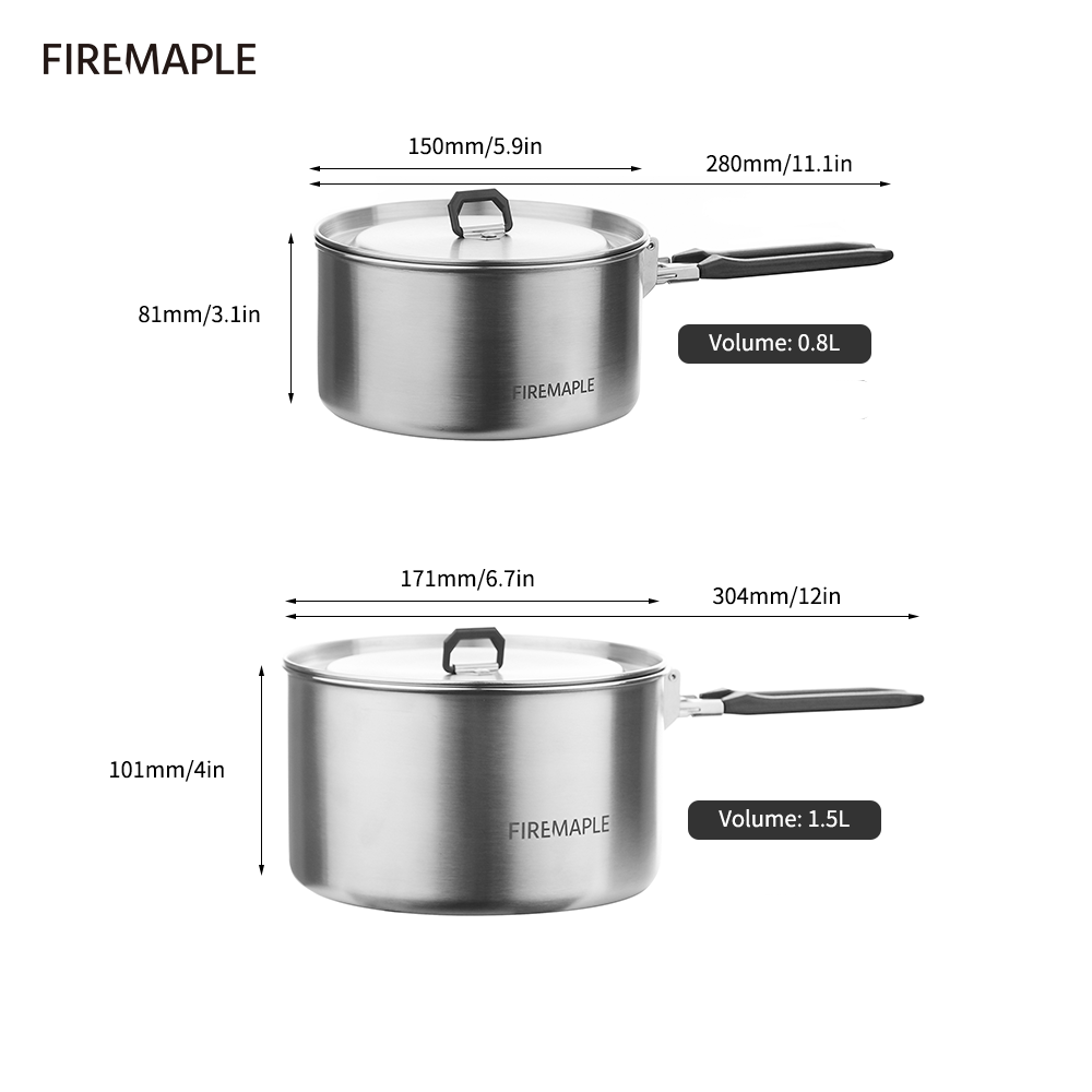 Ogień Maple Camping naczynia t – Camping Cooking Set Compact recenzja i cena