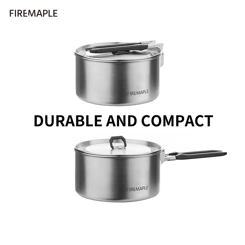 Ogień Maple Camping naczynia t – Camping Cooking Set Compact recenzja i cena