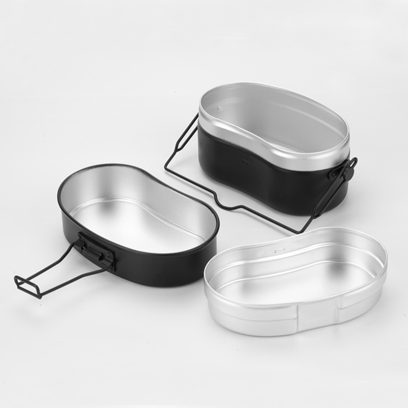 Aluminiowy Lunch Box Naczynia  – Camping Cooking Kit Box recenzja i cena