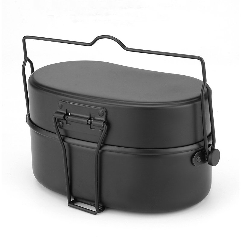 Aluminiowy Lunch Box Naczynia  – Camping Cooking Kit Box recenzja i cena
