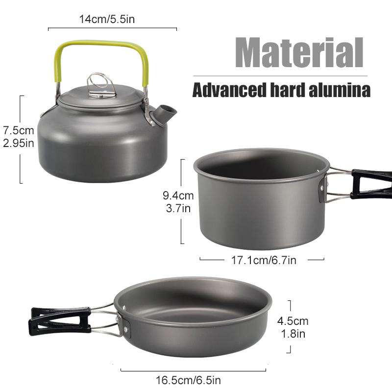 WESTTUNE Zestaw naczyń kemping – Camping Cooking Kits recenzja i cena