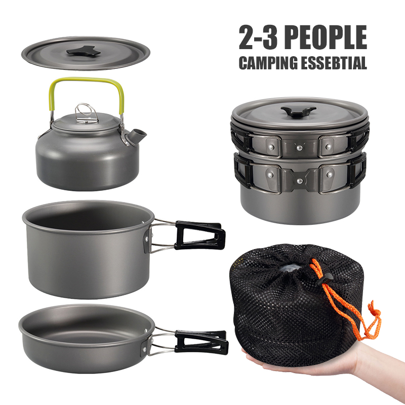 WESTTUNE Zestaw naczyń kemping – Camping Cooking Kits recenzja i cena