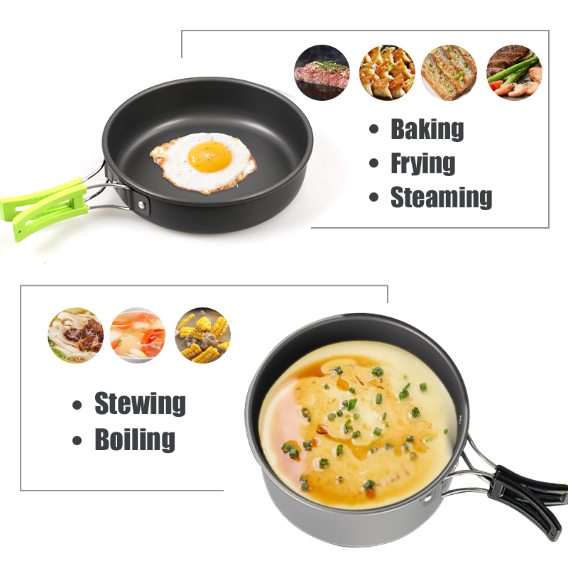 WESTTUNE Zestaw naczyń kemping – Camping Cooking Kits recenzja i cena