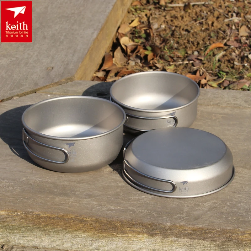 Keith 3PCS Titanium Cookware P – Camping Cooking Handle recenzja i cena