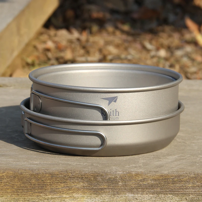 Keith 3PCS Titanium Cookware P – Camping Cooking Handle recenzja i cena