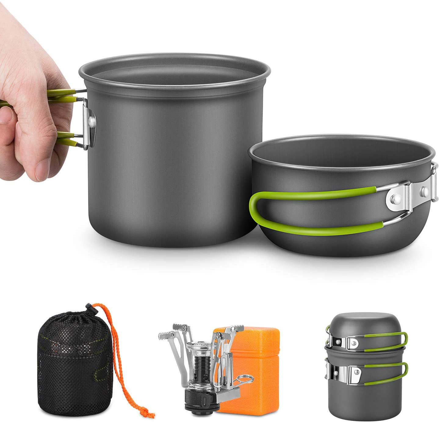 Zestaw naczyń kempingowych z k – Camping Cooking Kit Box recenzja i cena