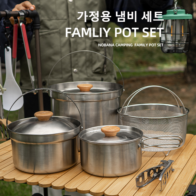 NOBANA najnowszy zestaw garnkó – Camping Cooking And Cutlery Set recenzja i cena