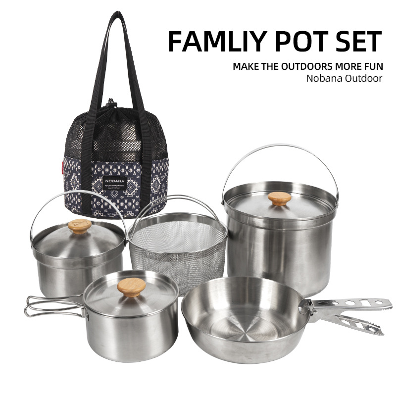 NOBANA najnowszy zestaw garnkó – Camping Cooking And Cutlery Set recenzja i cena