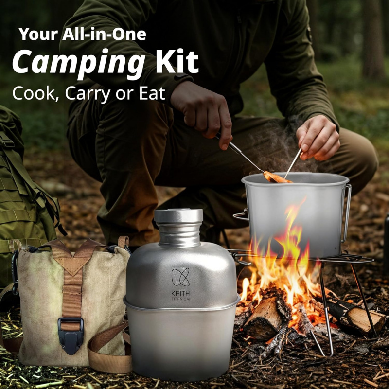 Keith Tytanowa butelka Outdoor – Camping Cooking Kits recenzja i cena